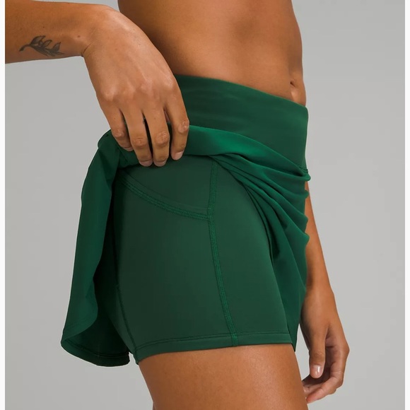 Lululemon Play Off The Pleats Skirt * Everglades Green - Picture 6 of 10